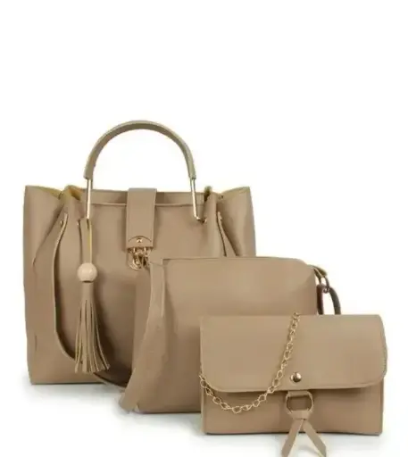 Fine leather handbags combo of 3