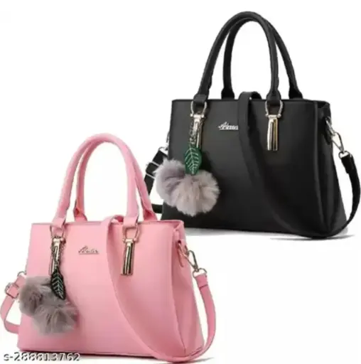 Baby Pink and Black bags